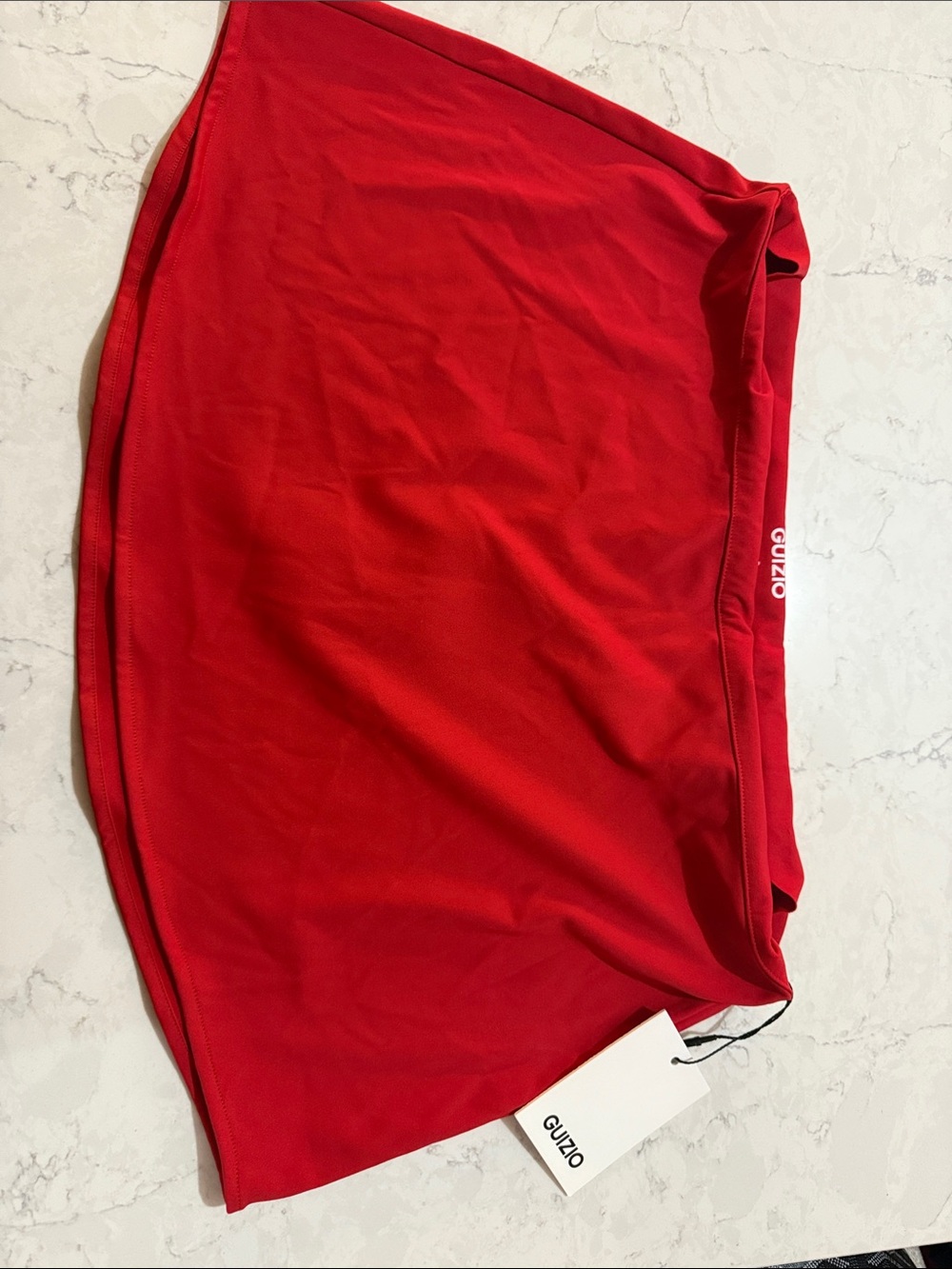 Danielle Guizio Red Mini Skirt - Picture 3 of 3